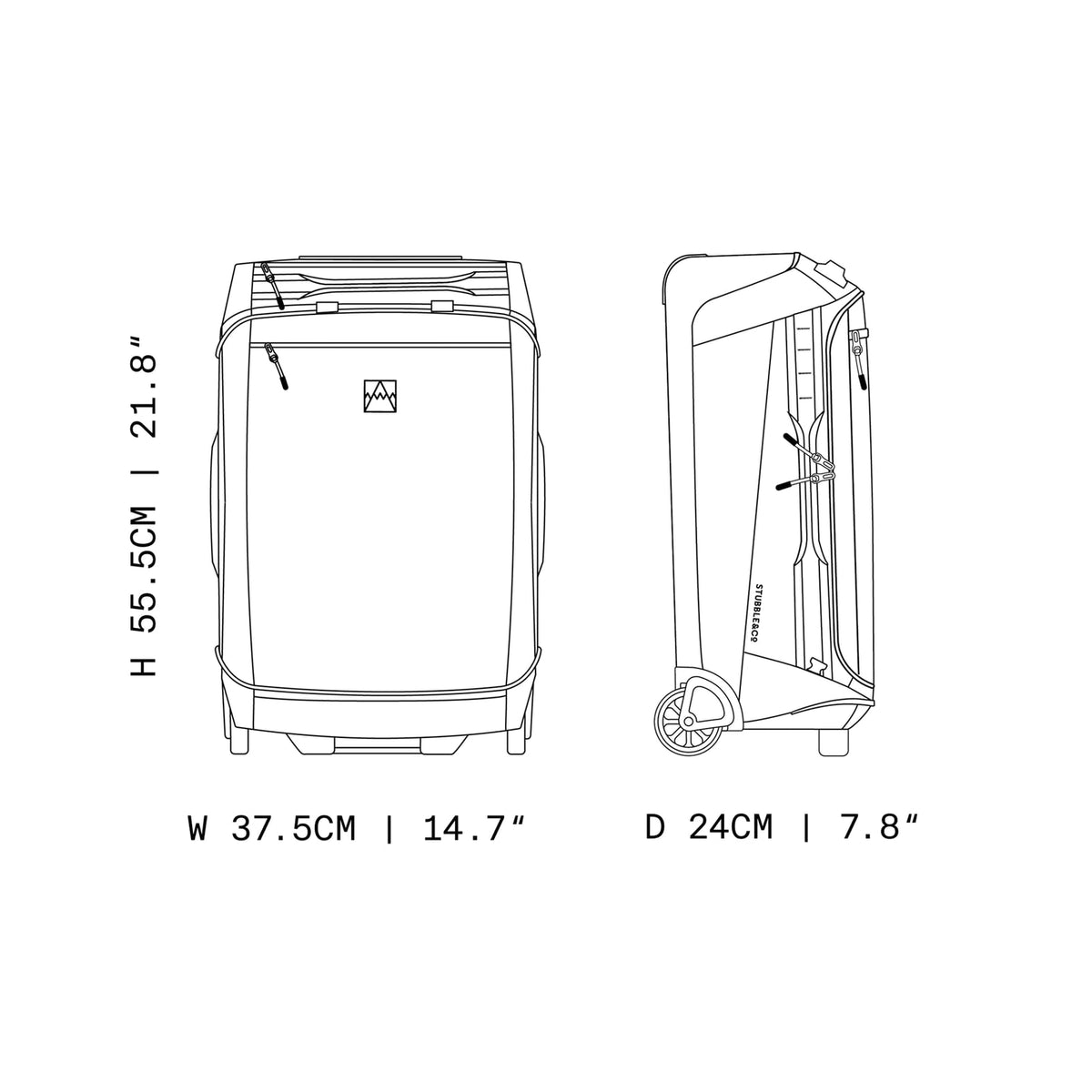 Wheeled Duffel 40L