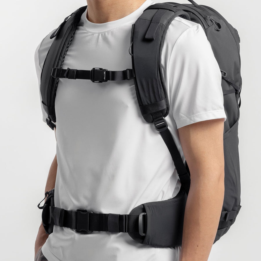 Adjustable chest and hip straps
